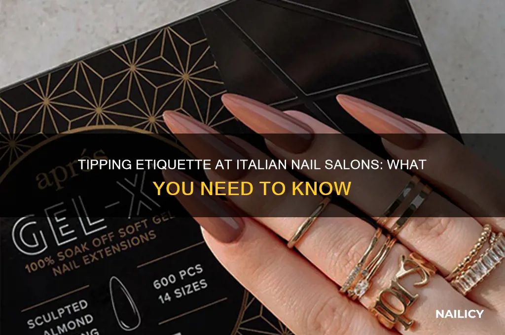 do you tip at a nail salon in italy