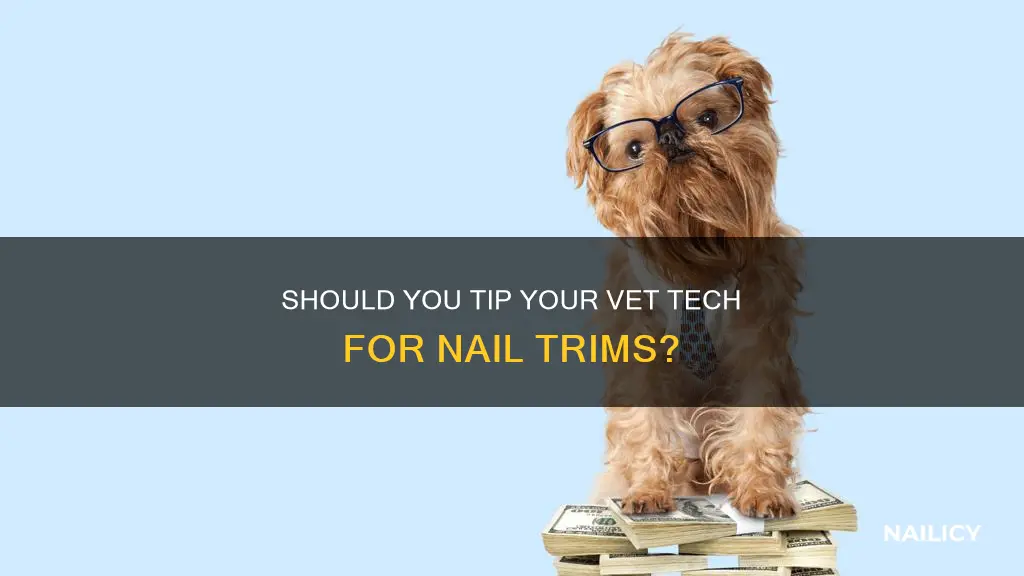 do you tip vet tech for nail trim