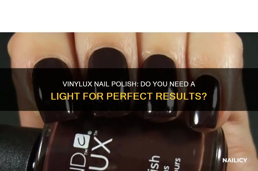 do you use a light with vinylux nail polish