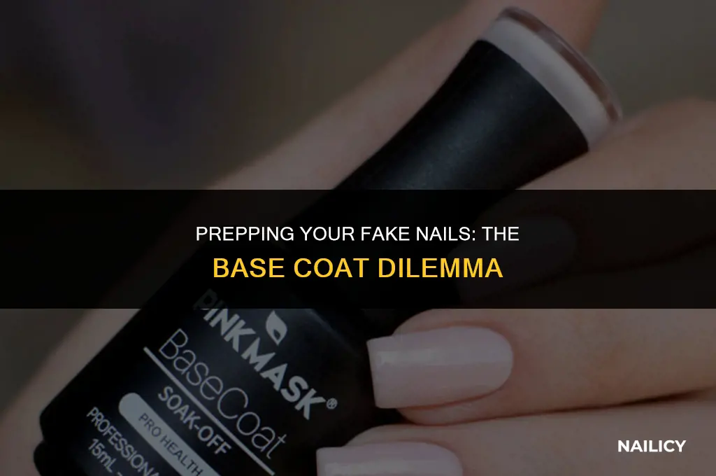 do you use base coat on fake nails