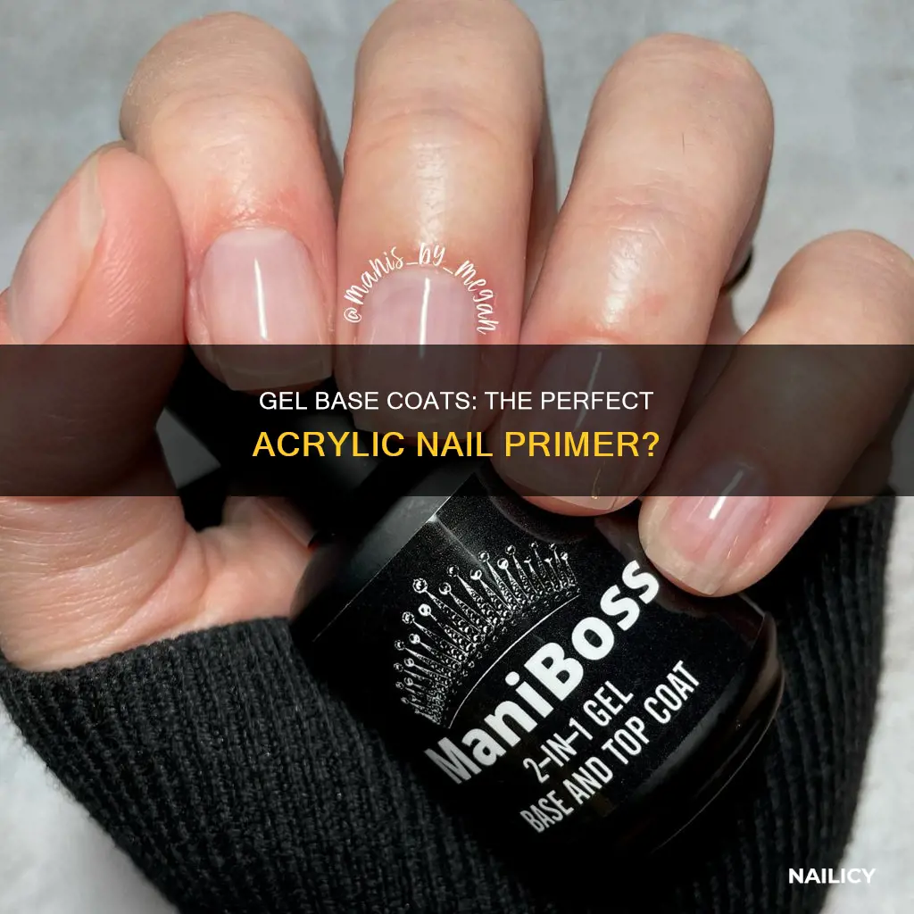 do you use gel base coat on acrylic nails