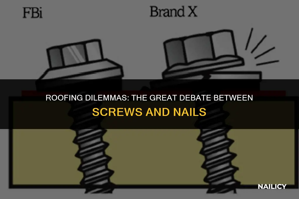 do you use screws or nails on a roof