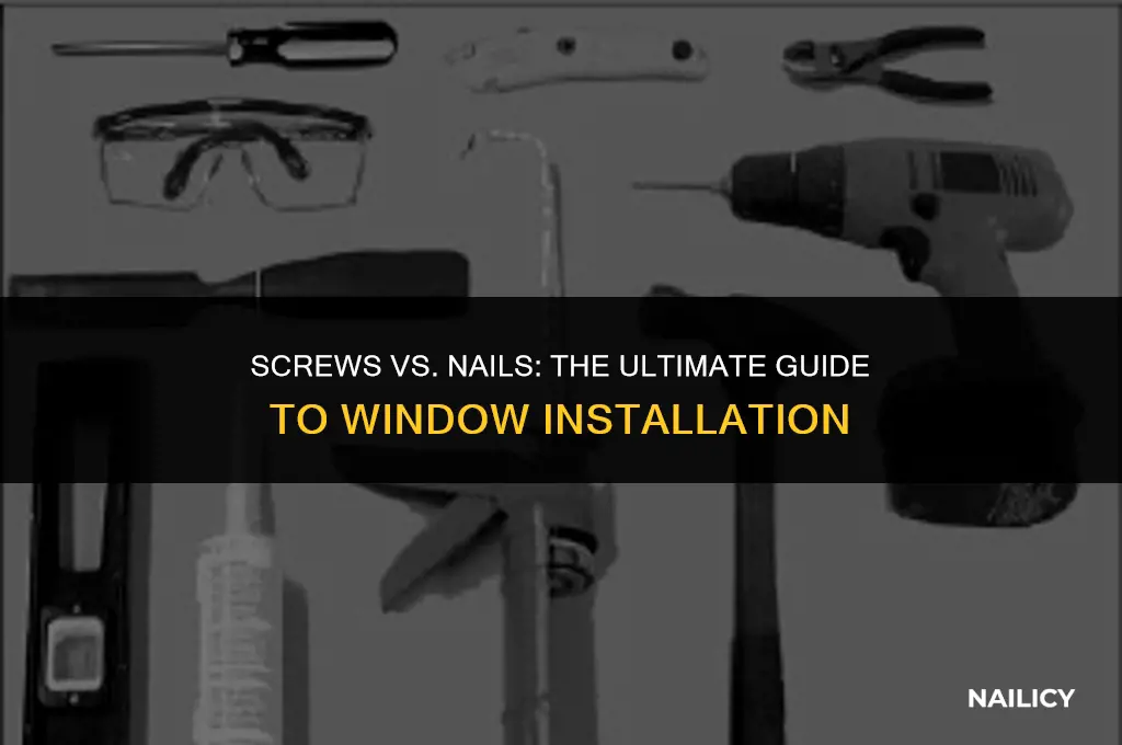 do you use screws or nails to install windows