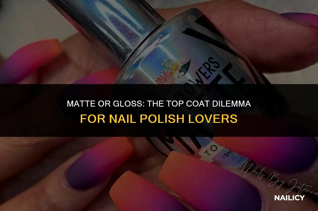 do you use top coat for matte nail polish
