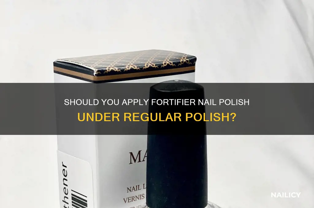 do you wear fortifier nail polish under polish