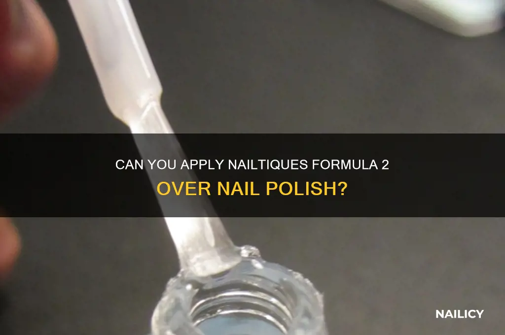 do you wear nailtiques formula 2 over nail polish