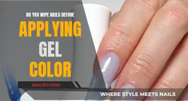 Gel Nails: Wipe Before Applying Color?