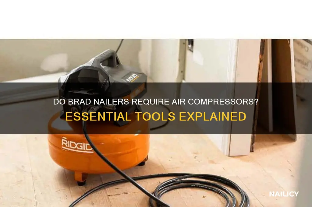 does a brad nailer need air compressor