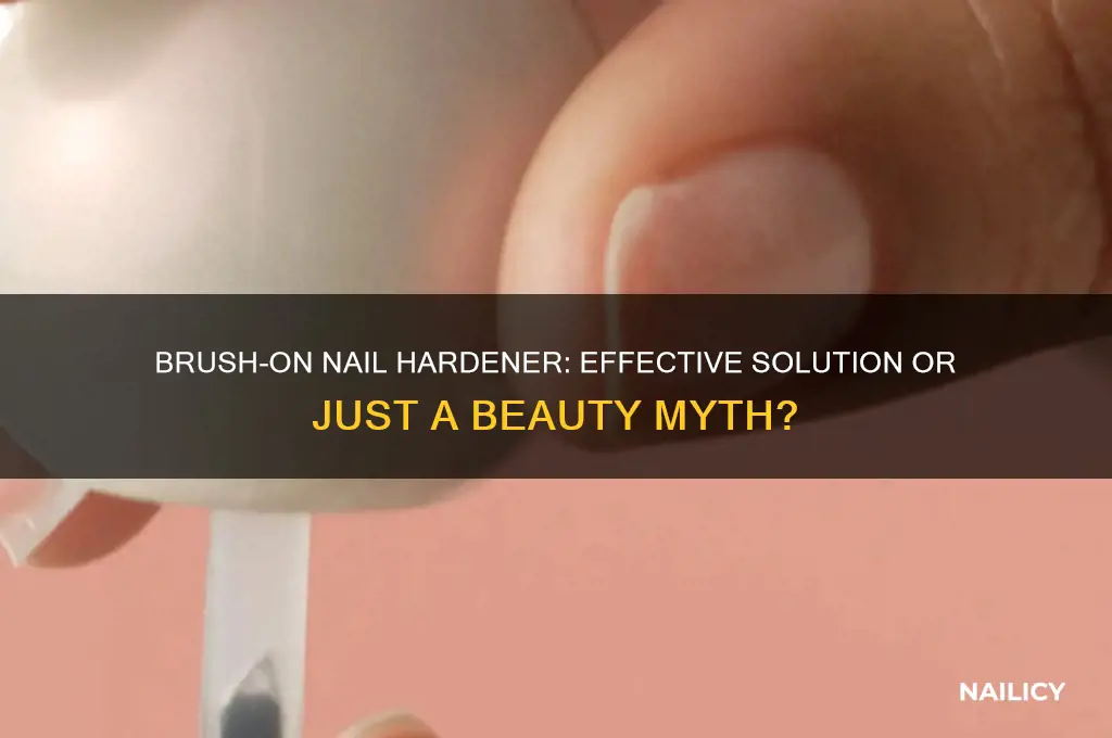 does a brush on nail hardener work