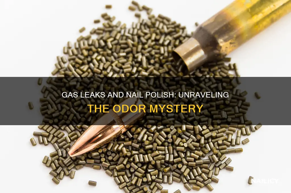 does a gas leak smell like nail polish