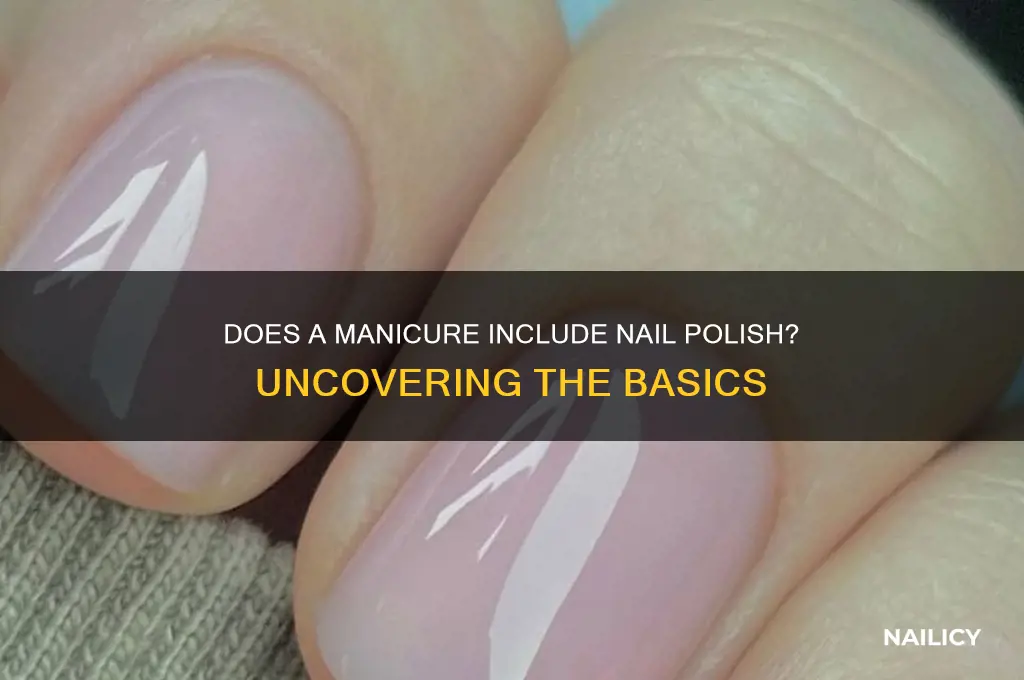 does a manicure include nail polish