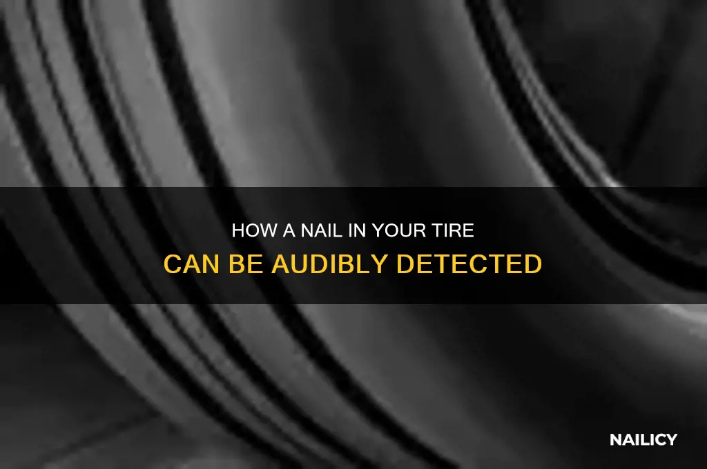 does a nail in tire make noise