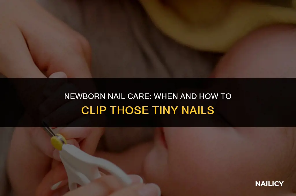 does a newborn get its nails clipped