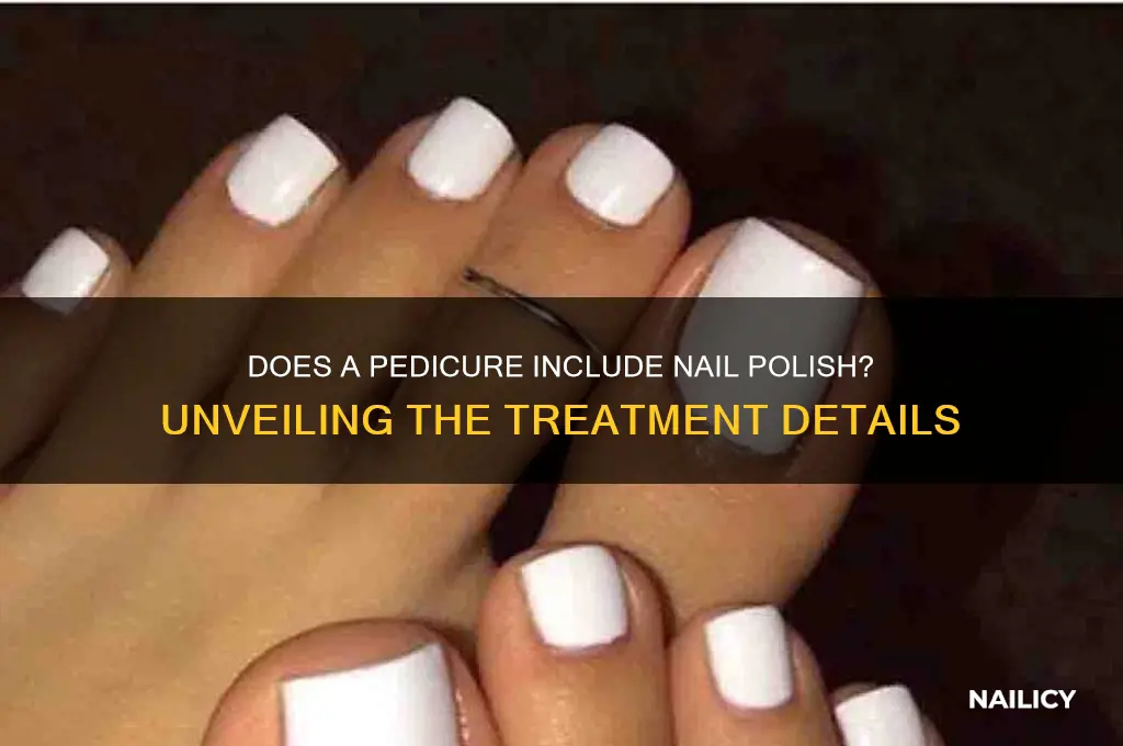 does a pedicure include nail polish