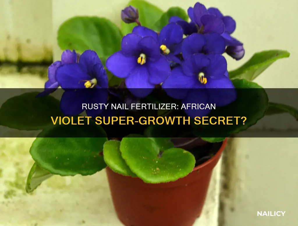 does a rusty nail help african violets grow