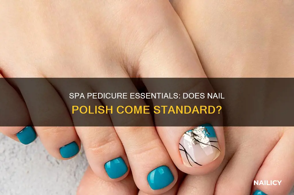 does a spa pedicure include nail polish