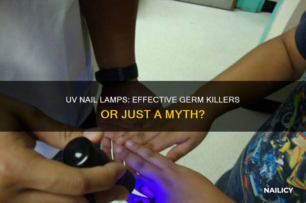 does a uv nail lamp kill germs