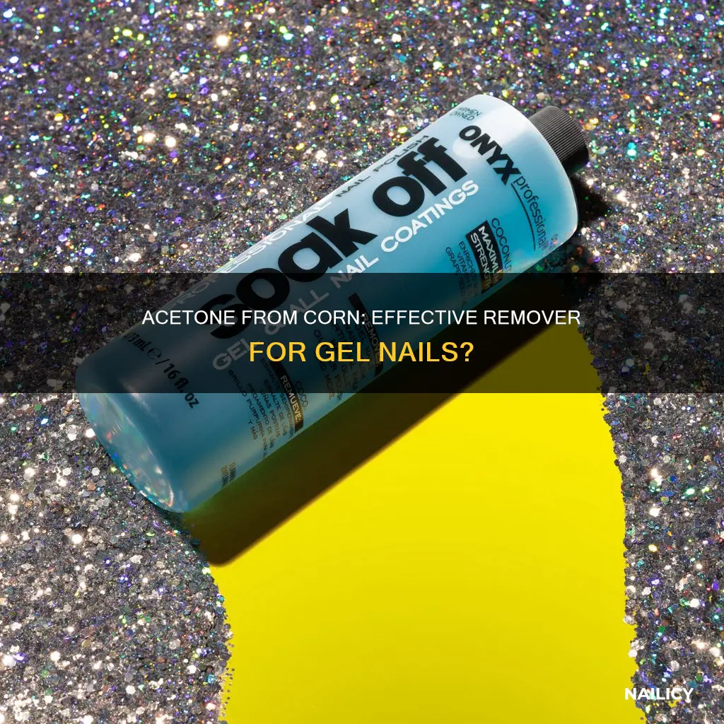 does acetone from corn work on gel nails