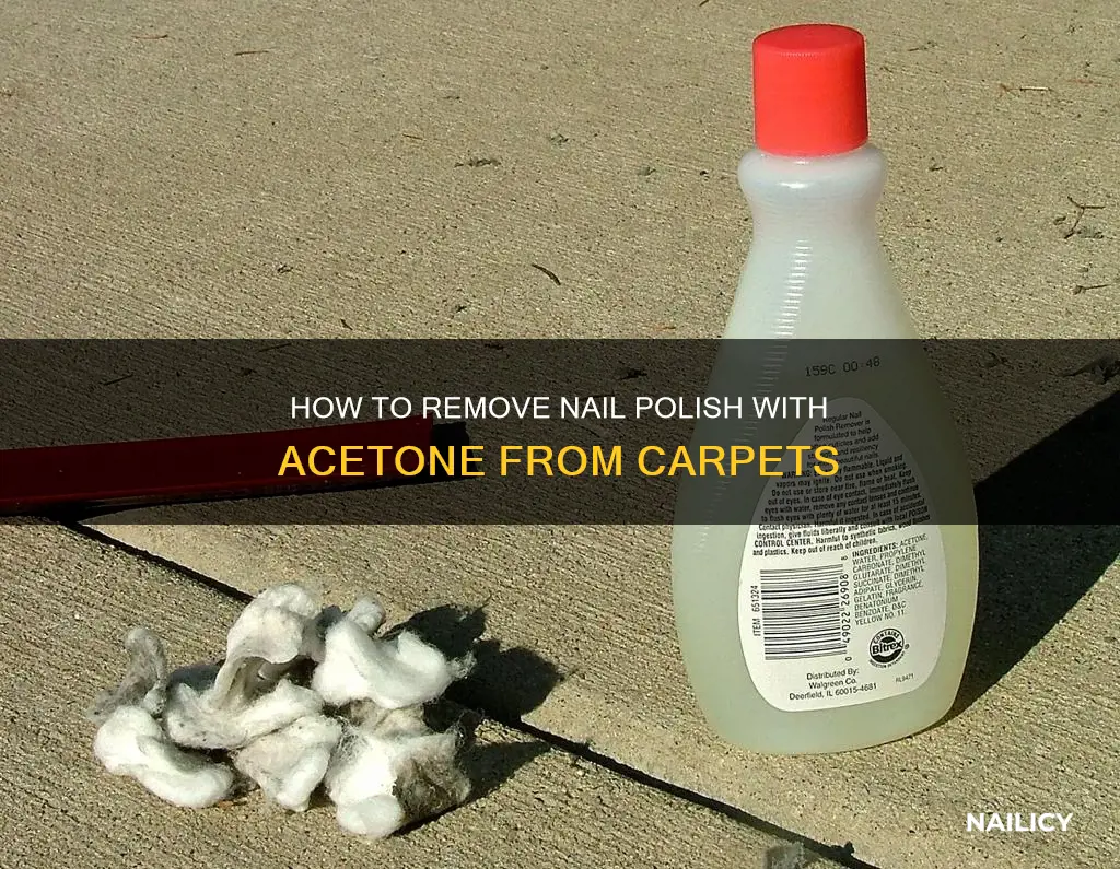 does acetone remove nail polish from carpet