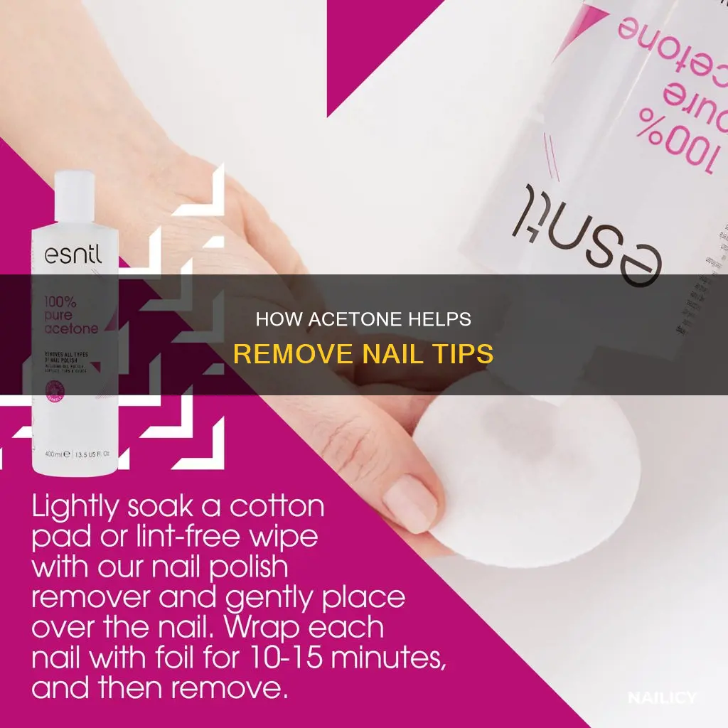 does acetone remove nail tips