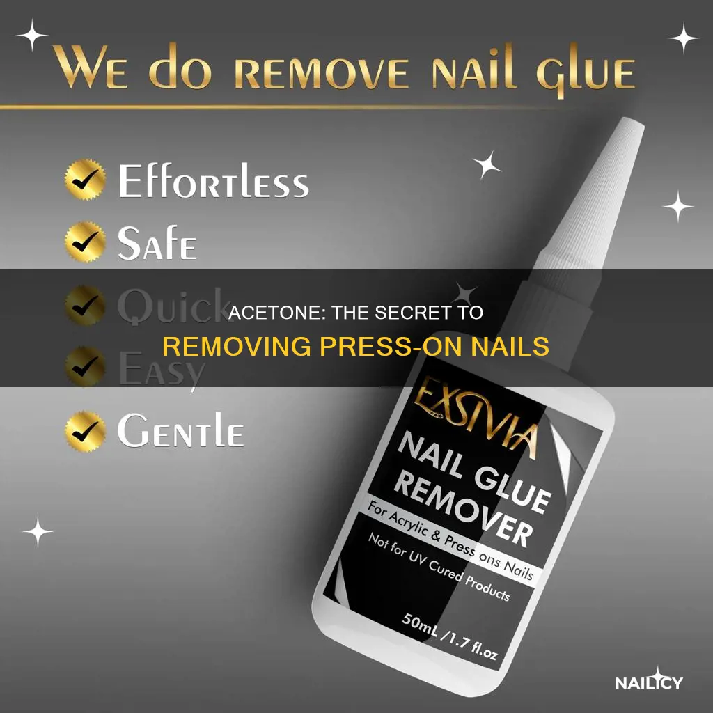 does acetone remove press on nails
