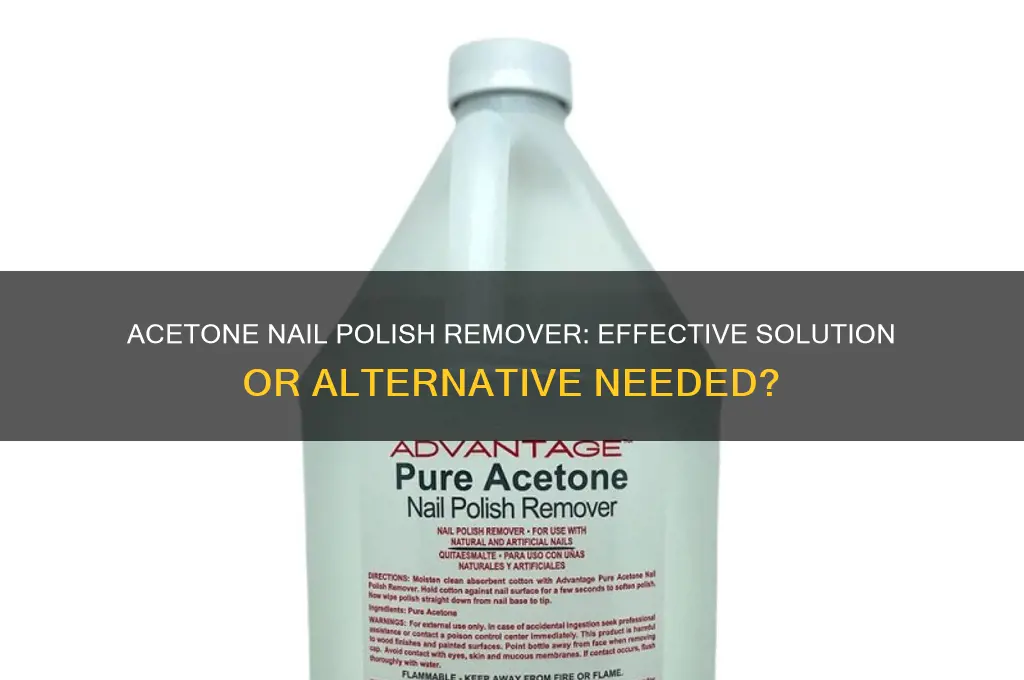 does acetone take of nail polish