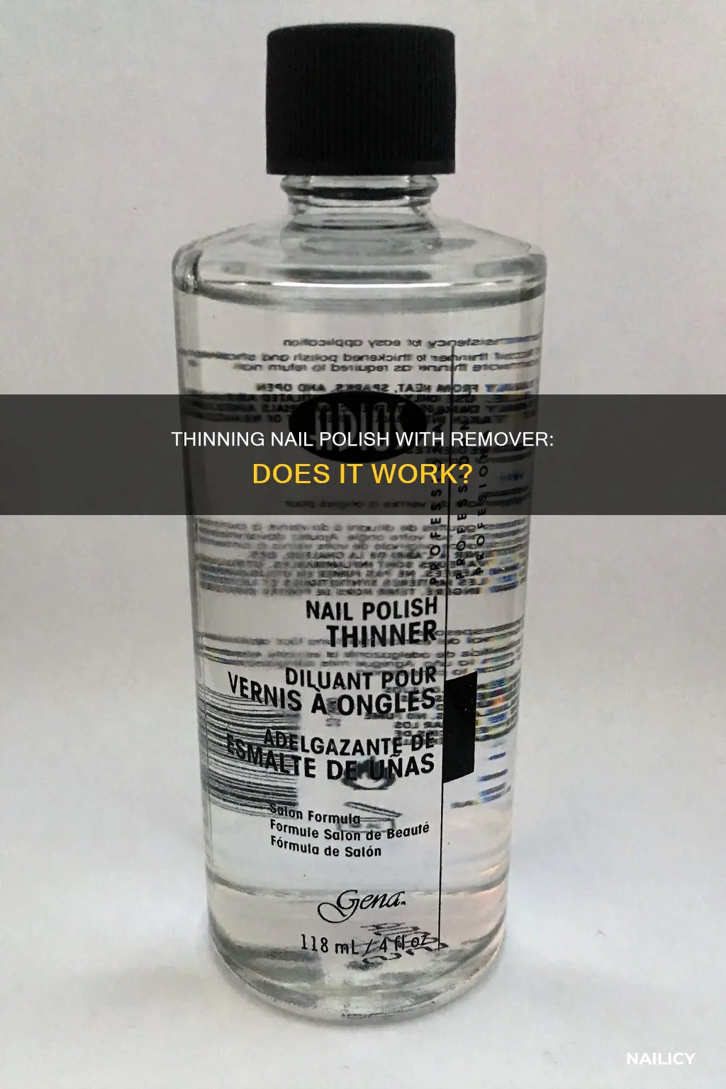 does adding nail polish remover nail polish make thinner