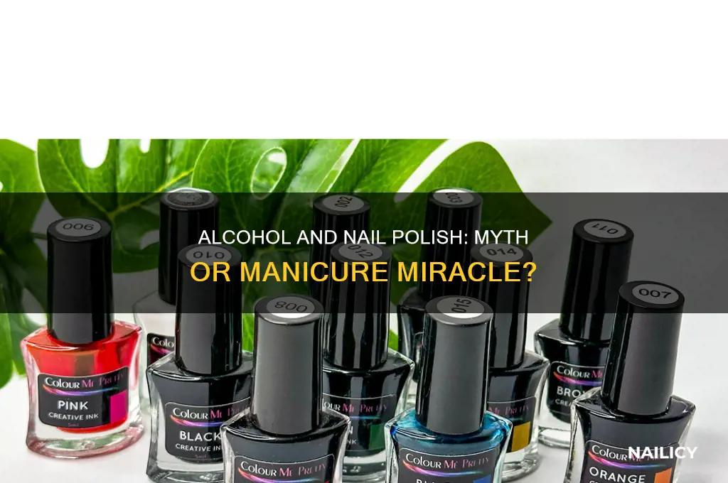 does alcohol help nail polish