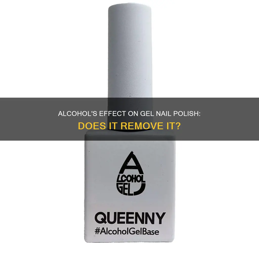 does alcohol remove gel nail polish