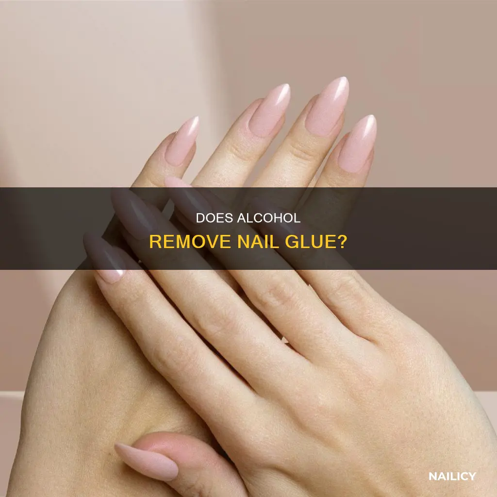 does alcohol remove nail gue