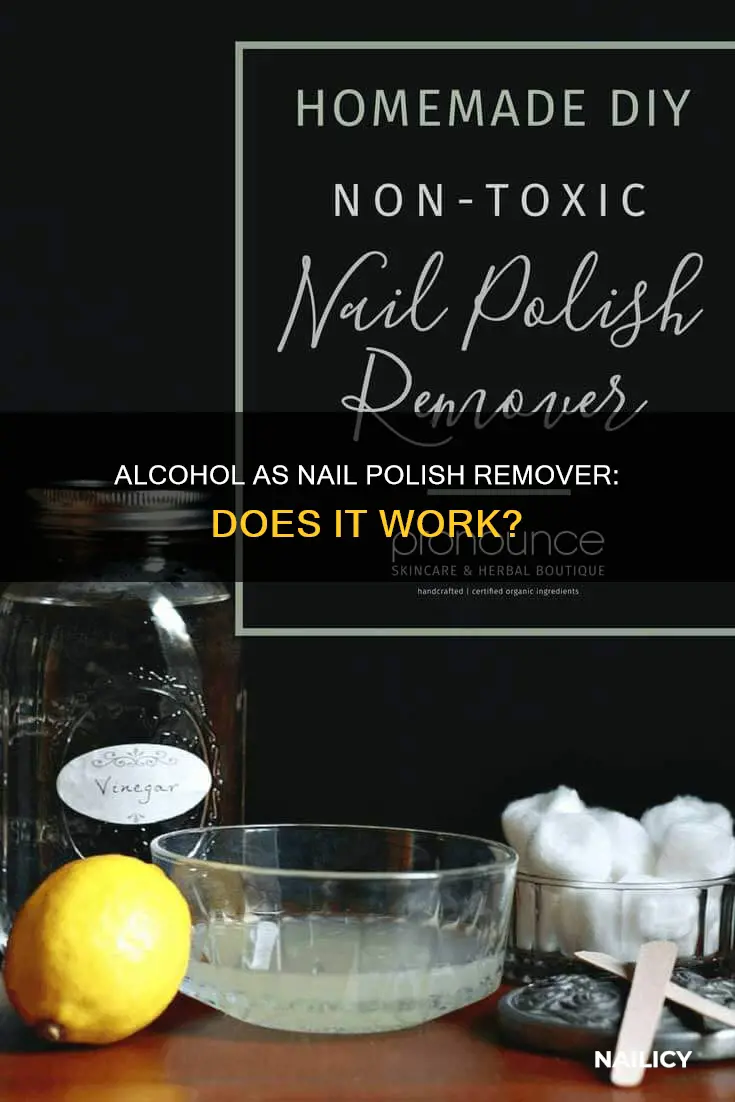 does alcohol remove nail polish
