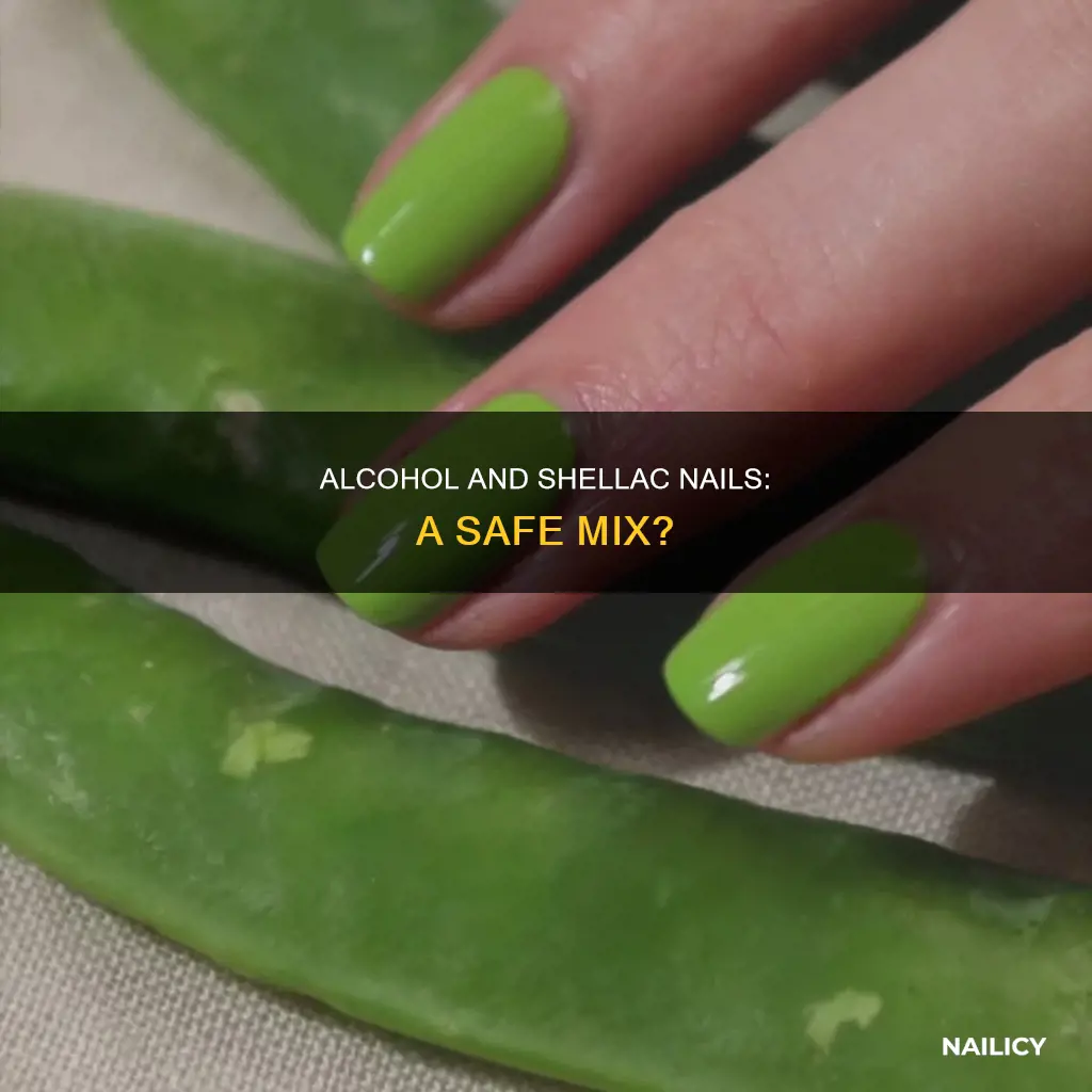 does alcohol remove shellac nail polish