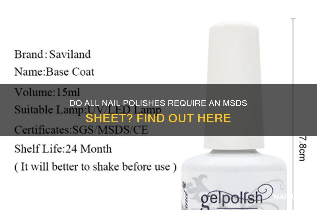 does all nail polish have an mrdr sheet