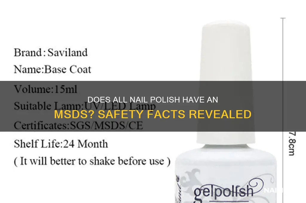 does all nail polish have an msds