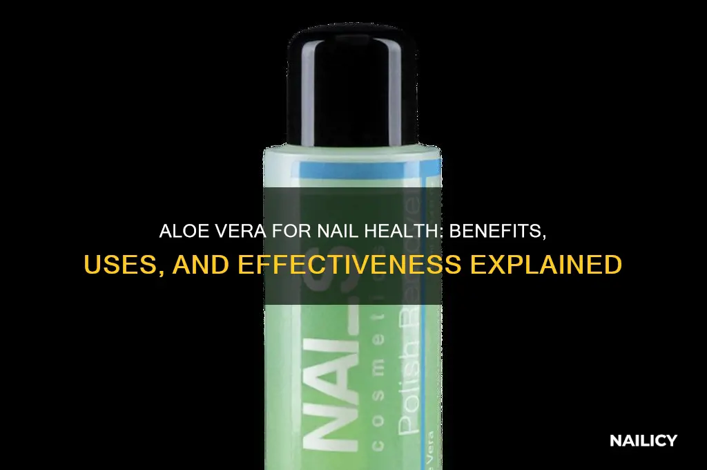 does aloe help nails