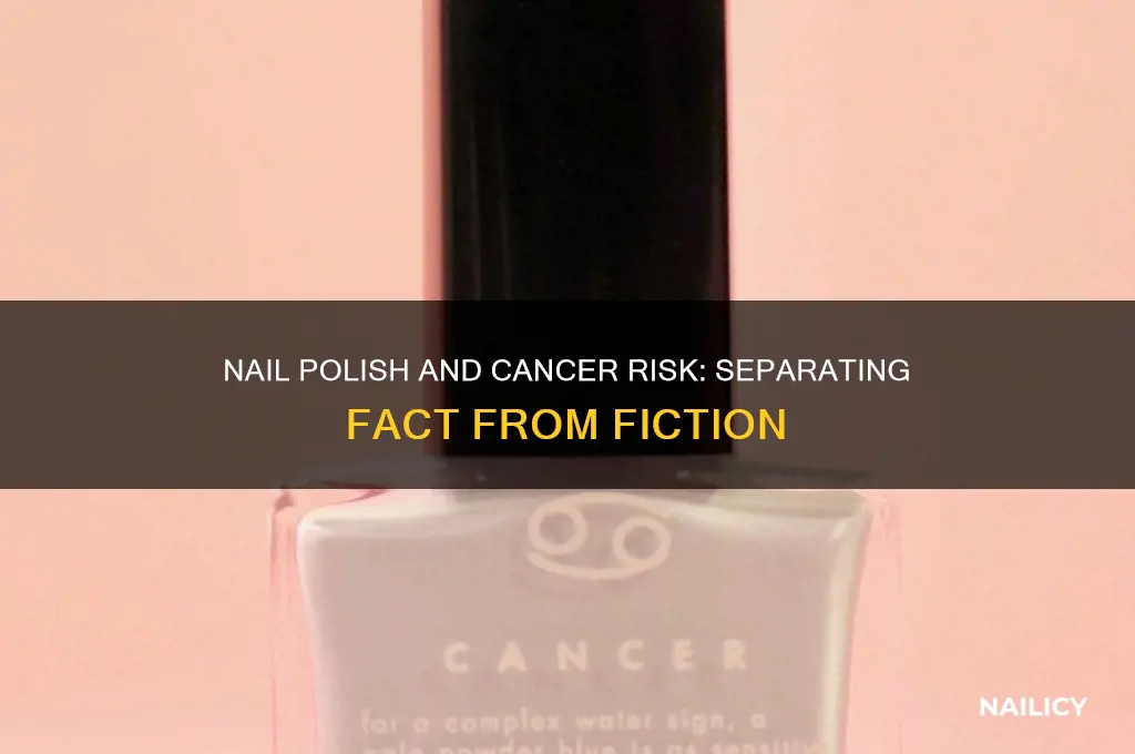 does always wearing nail polish cause cancer