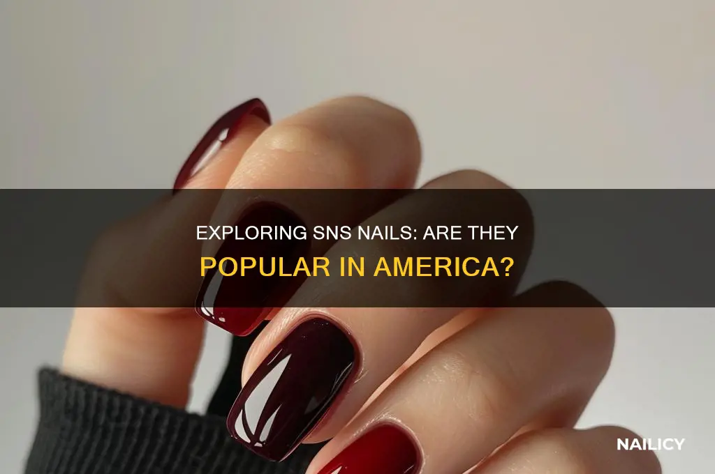 does america do sns nails