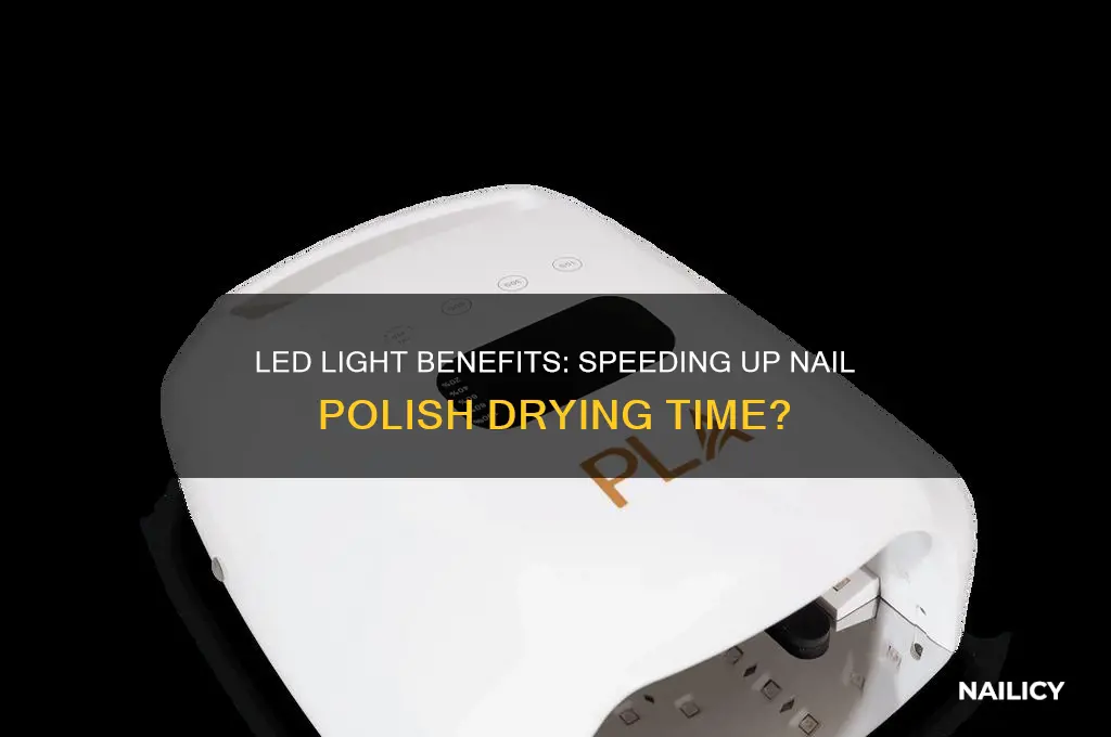 does an led light help nail polish dry faster