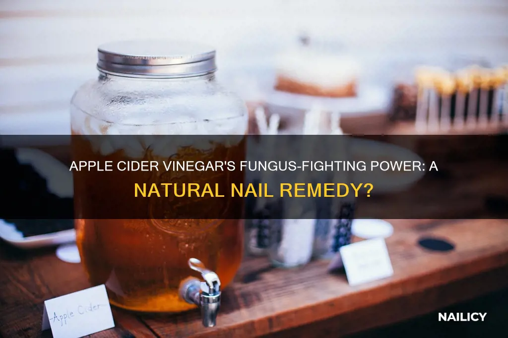 does apple cider vinegar kill finger nail fungus