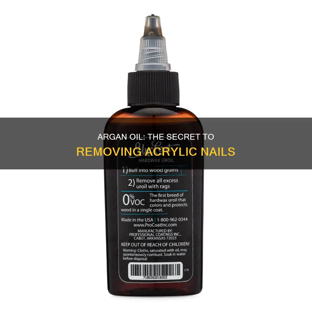 does argan oil remove acrylic nails