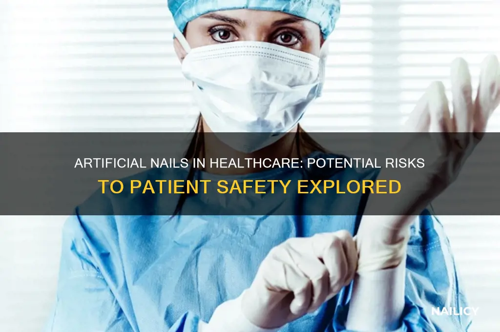 does artifical nails pose a risk to patients