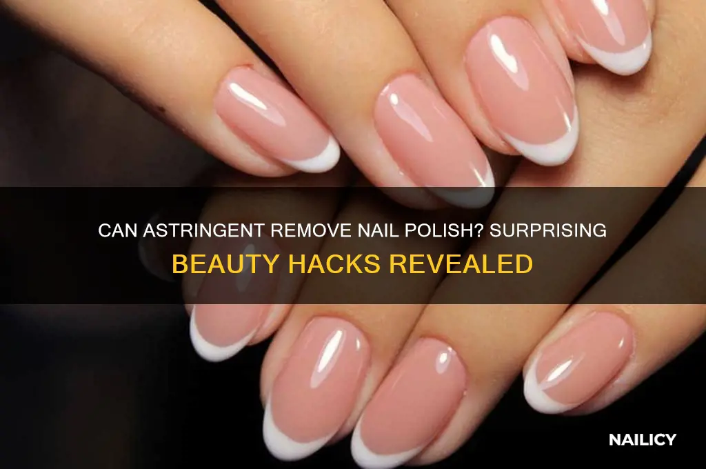 does astringent take off nail polish