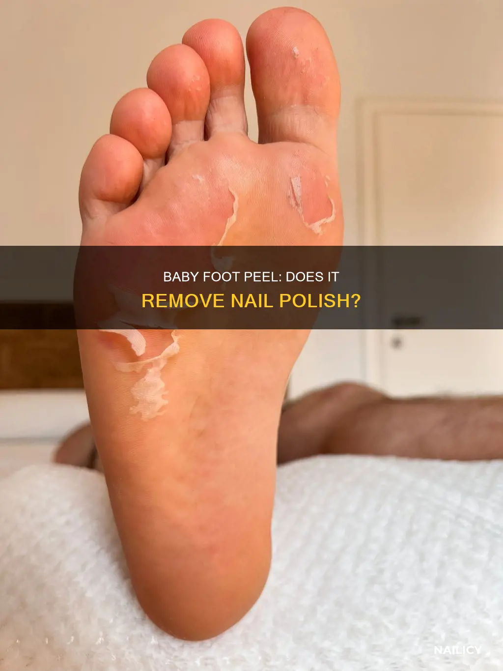 does baby foot peel remove nail polish