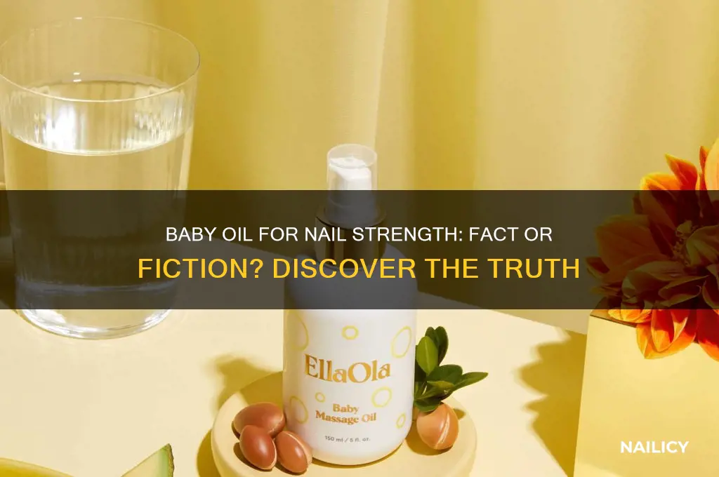 does baby oil strengthen nails
