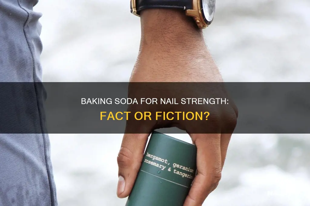 does baking soda strengthen nails