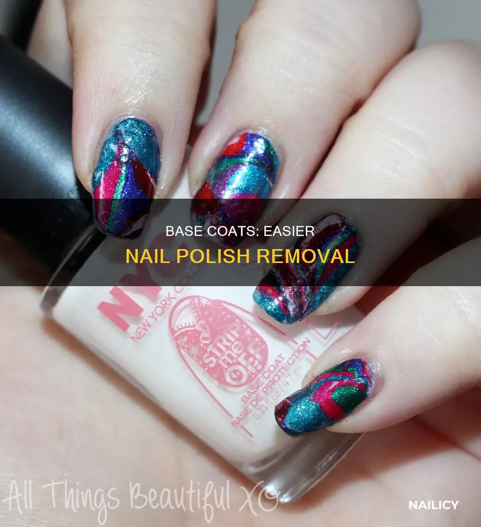 does base coat help removing nails faster