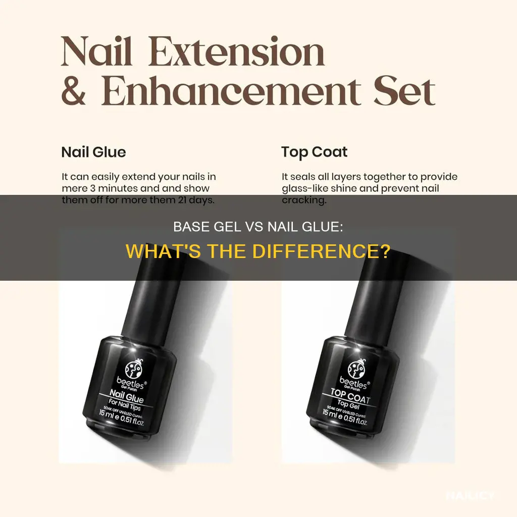 does base gel work as nail glue