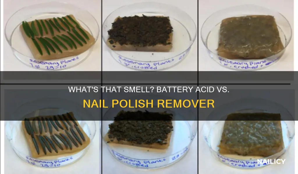 does battery acid smell like nail polish remover