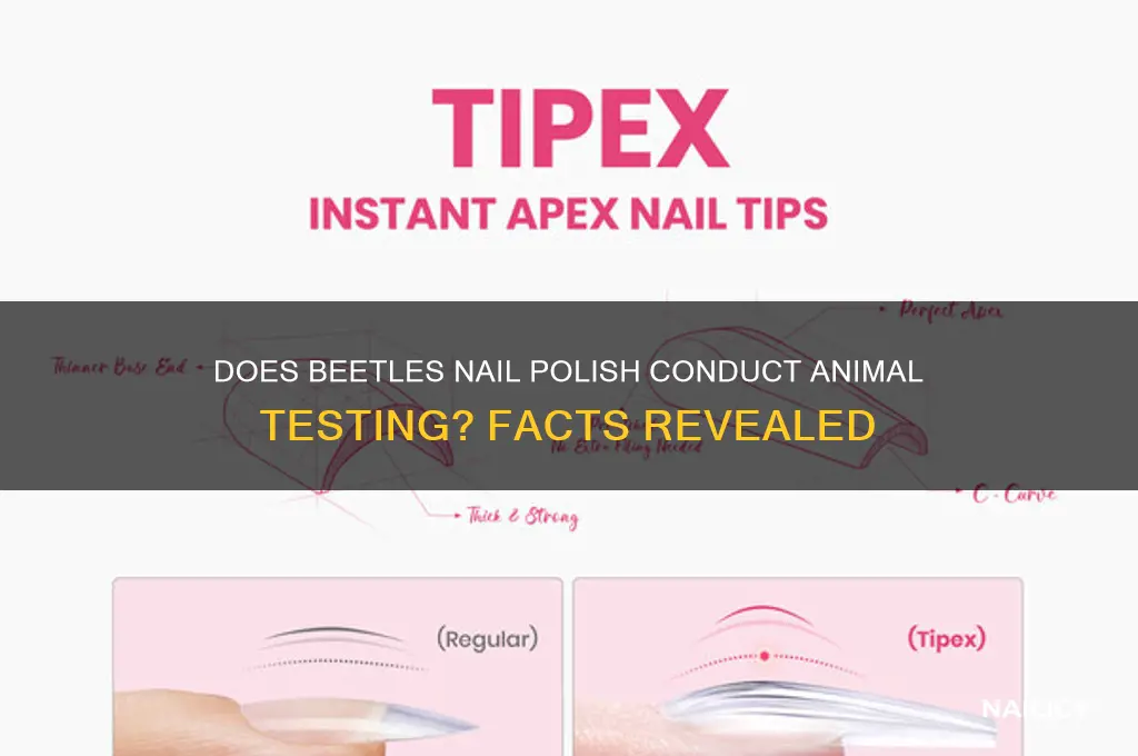 does beetles nail polish test on animals