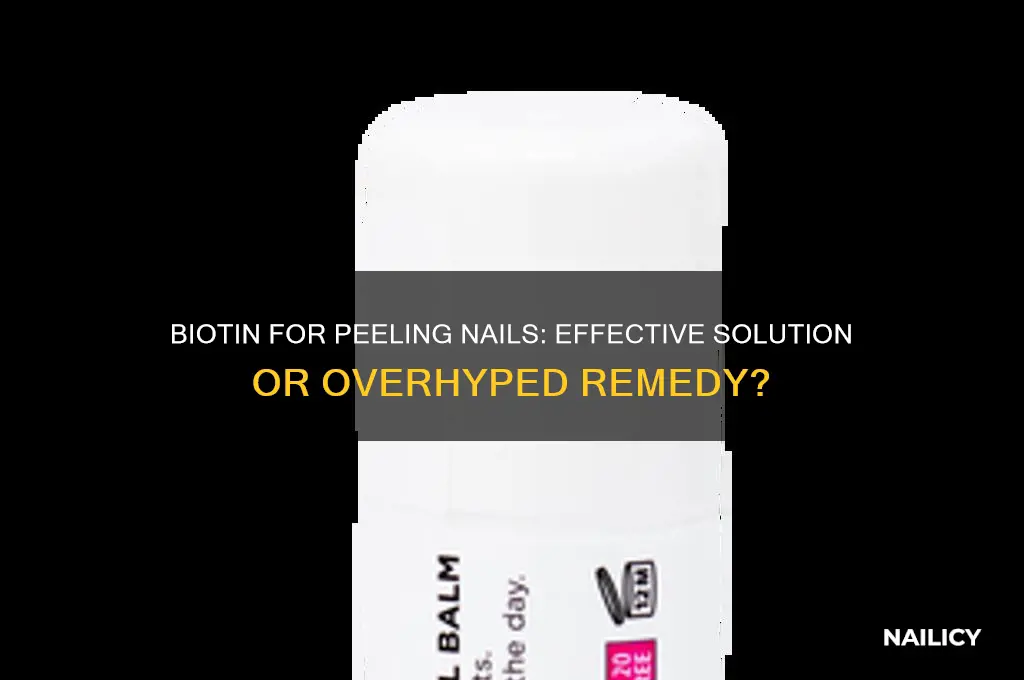 does biotin help peeling nails